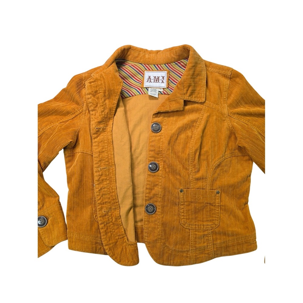 Corduroy Western Blazer Jacket Burnt Orange Women's XL AMI